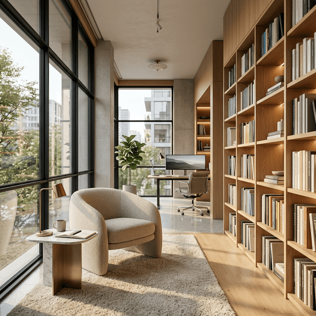 Modern Library Interior